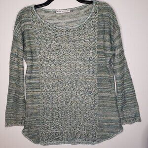 USA made Long sleeve Knit Sweater Top (Shirt) Unique Vintage Women suze M/L